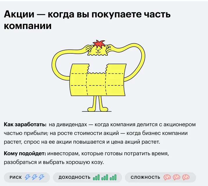 Акции — иллюстрация